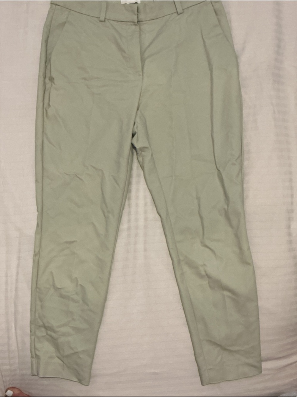 H&M Light Sage Straight Leg Pants